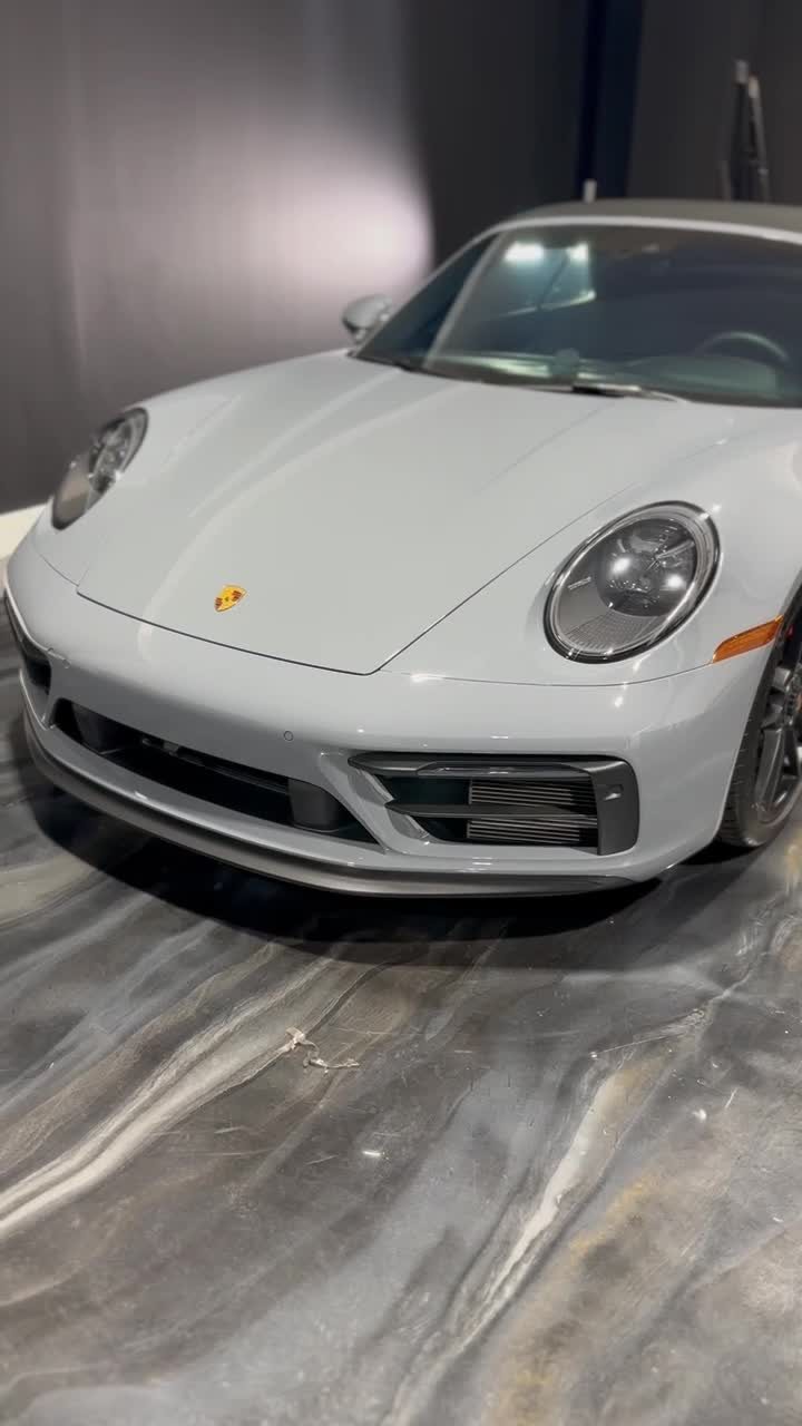Porsche 911 Carrera Cabriolet - Chalk Gray protected at Elite Premium Detailing