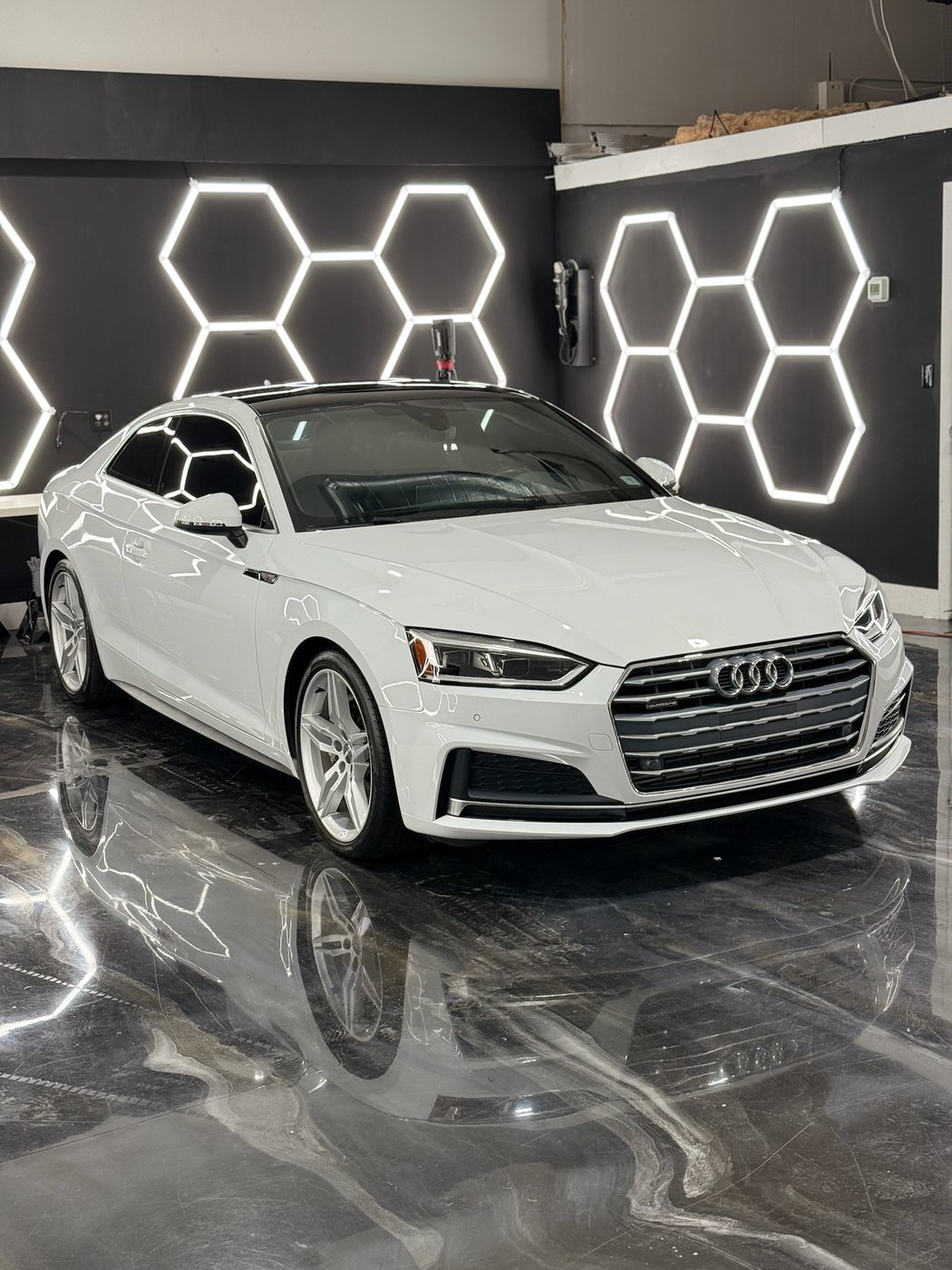 Audi A5 Sportback - White protected at Elite Premium Detailing
