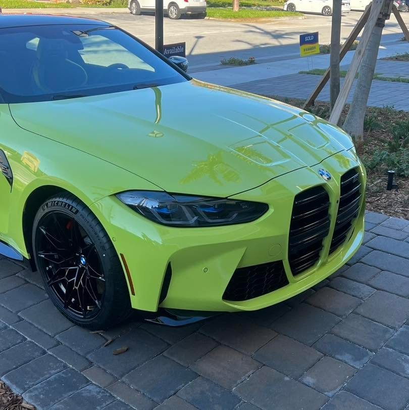 BMW M4 - Sao Paulo Yellow protected at Elite Premium Detailing