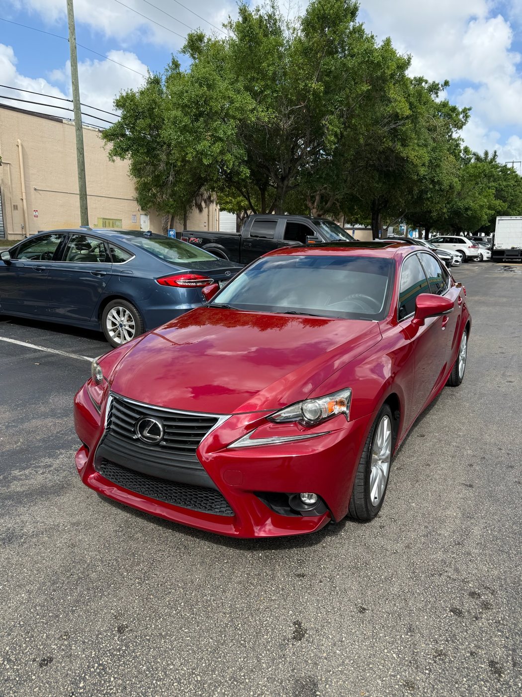 Lexus IS - Red protected at Elite Premium Detailing