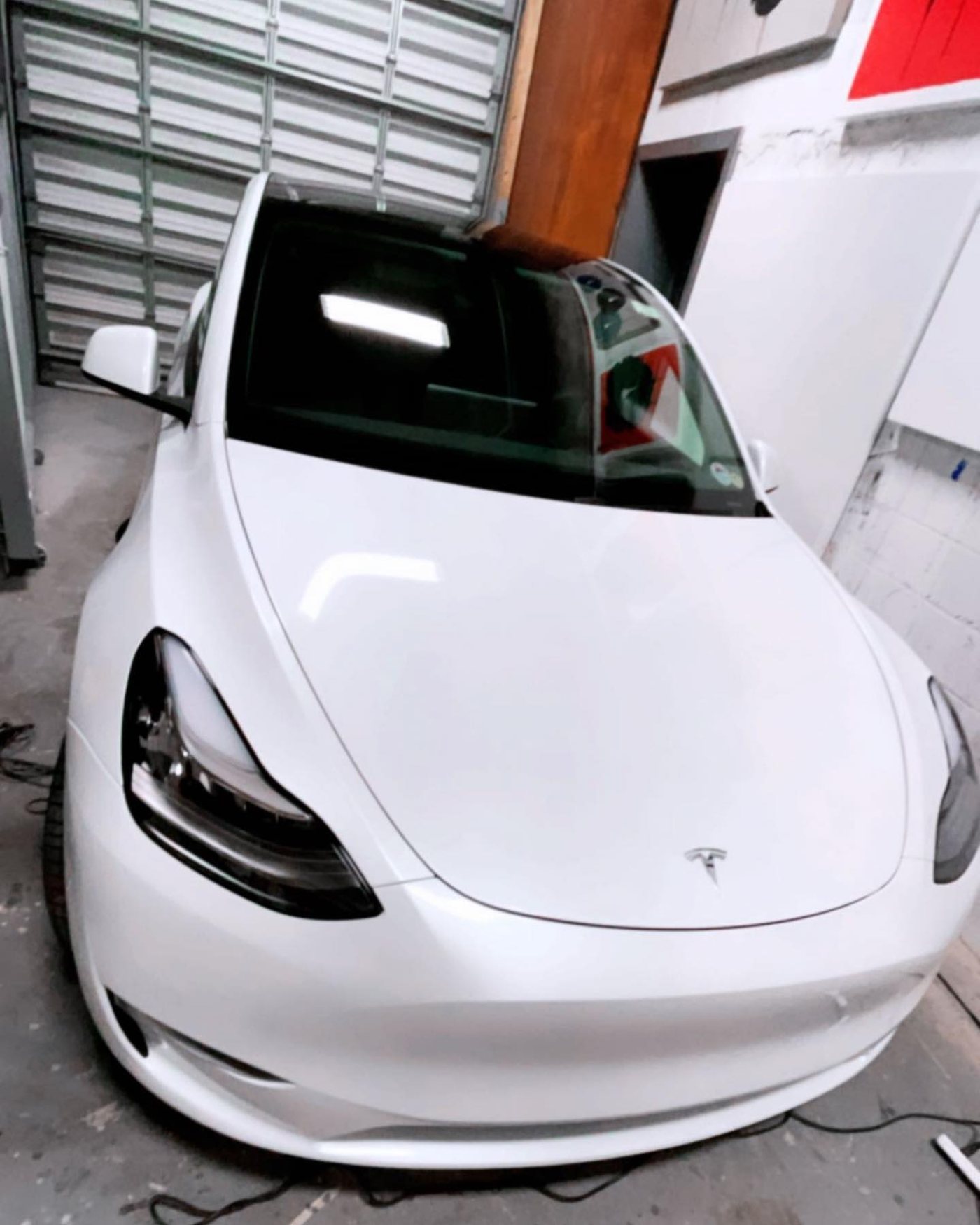 Tesla Model 3 - White (Satin) protected at Elite Premium Detailing