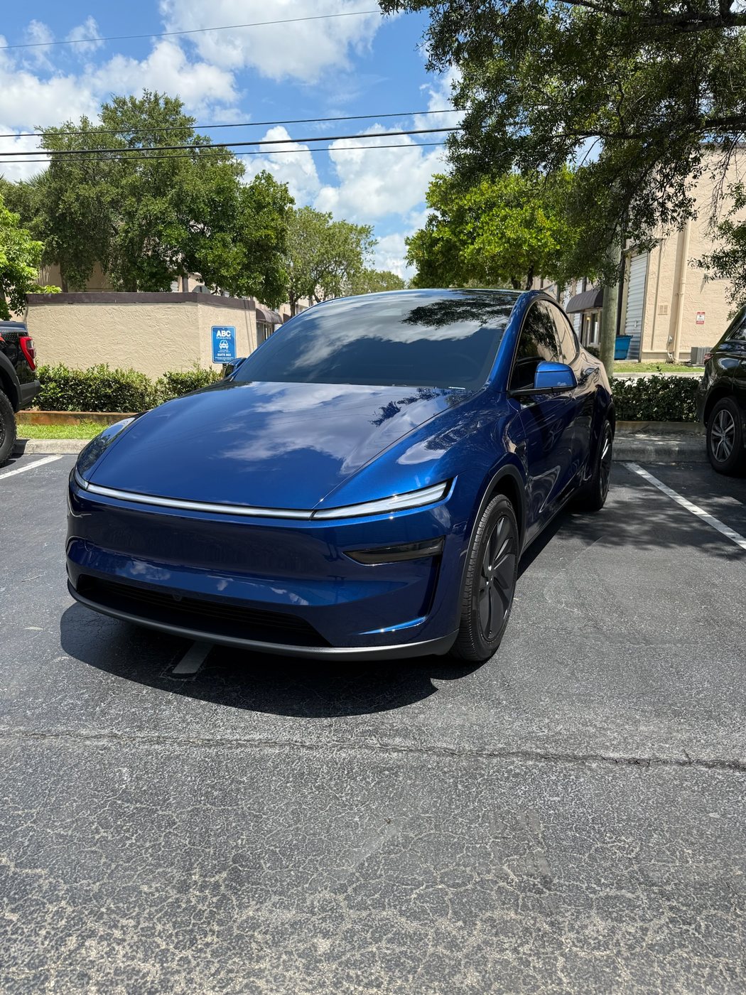 Tesla Model Y - Blue (New Gen) protected at Elite Premium Detailing