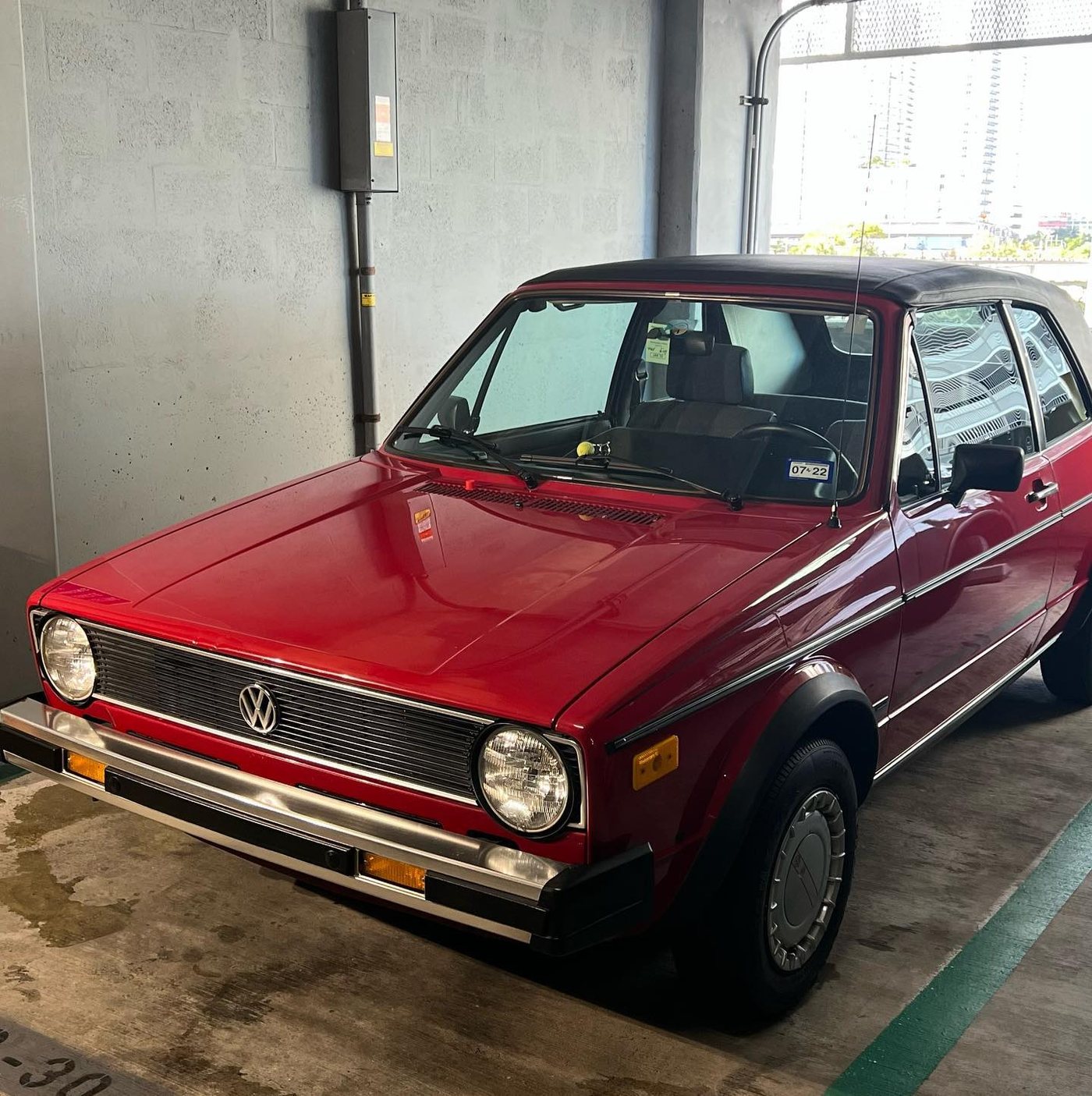 Volkswagen Rabbit Mk1 - Red protected at Elite Premium Detailing